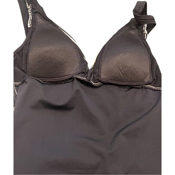 Gottex Contour Black and gold tankini Size 8, NWT - Picture 5 of 11